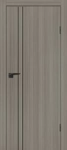 Межкомнатная дверь P-20 AL черный молдинг Эвкалипт португальский